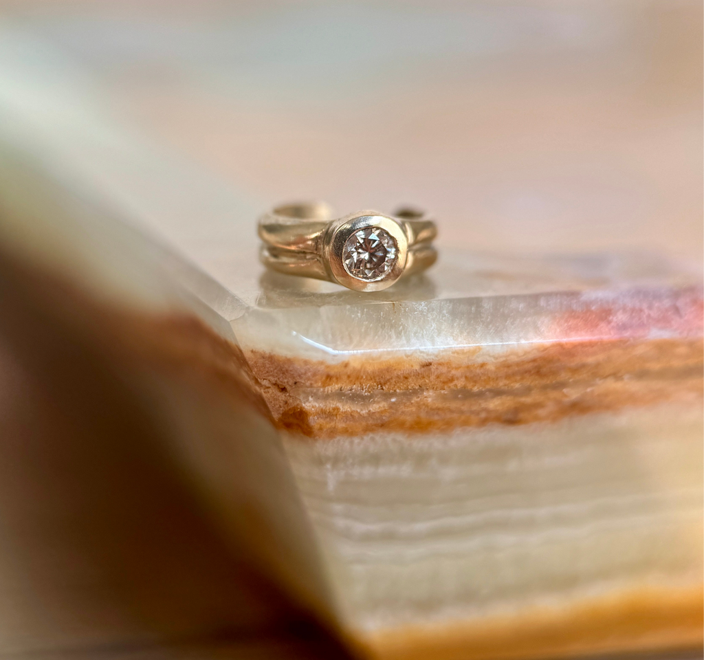 Eterna gemstone ear cuff