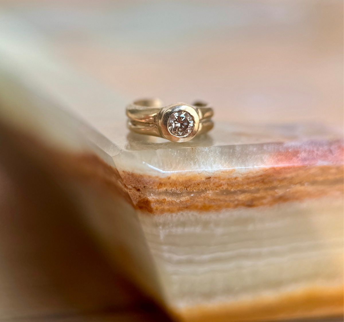 Eterna gemstone ear cuff