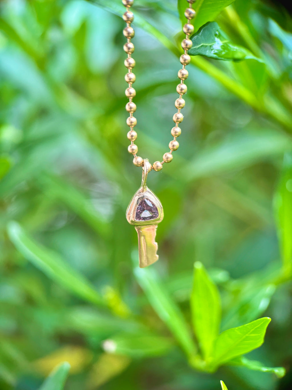 Petite key: Violet spinel