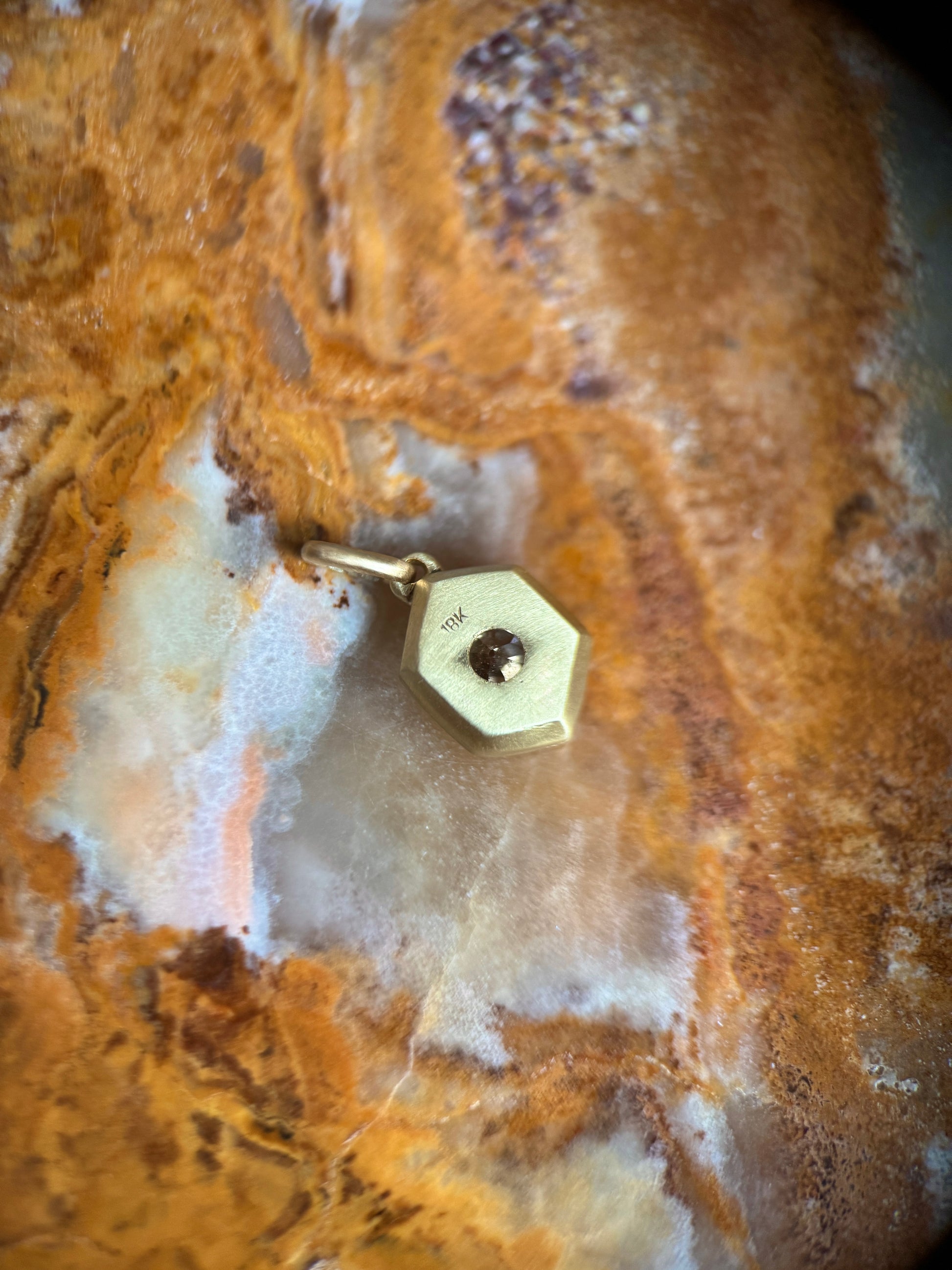 Eden pendant: Old euro diamond