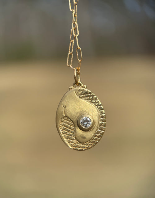 18k Ouro pendant: old euro (ready to ship)