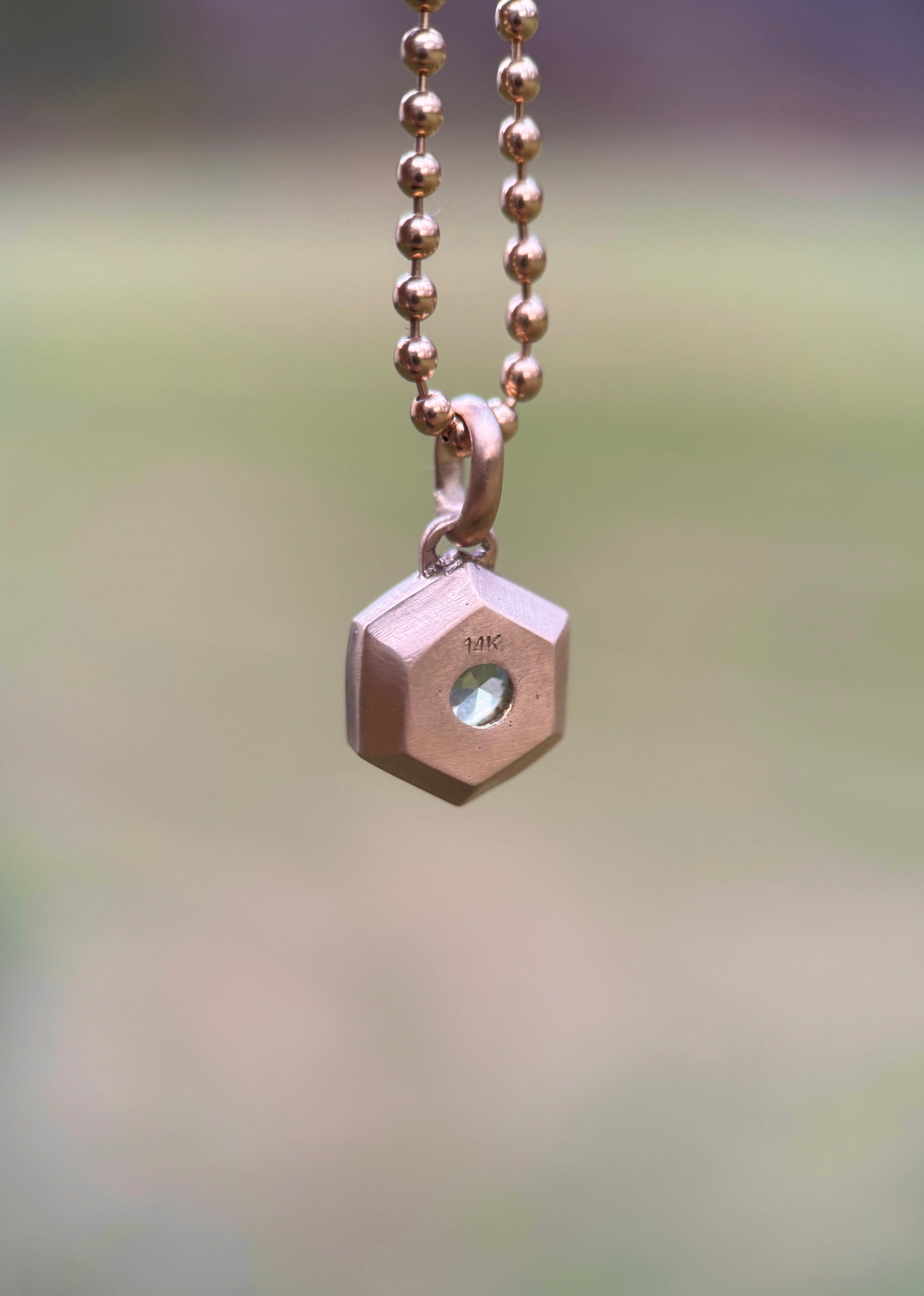 Eden pendant: Opalescent zircon