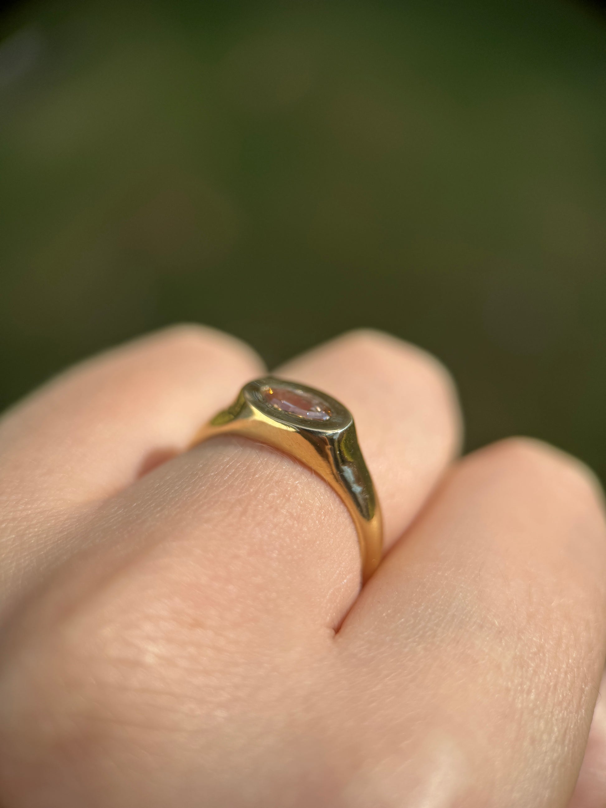 Moval diamond signet (size 6.75)