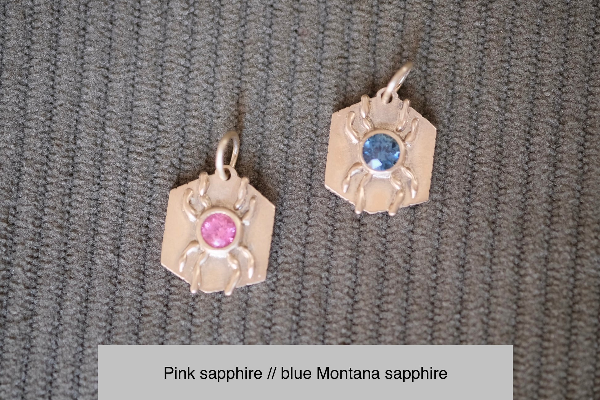 Gold Charlotte pendant (choose your stone)