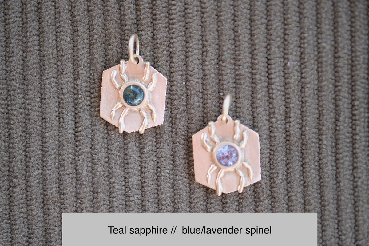 Gold Charlotte pendant (choose your stone)