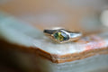 Bi-color sapphire signet (size 6.25)