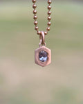 Eden pendant: Silver lavender sapphire