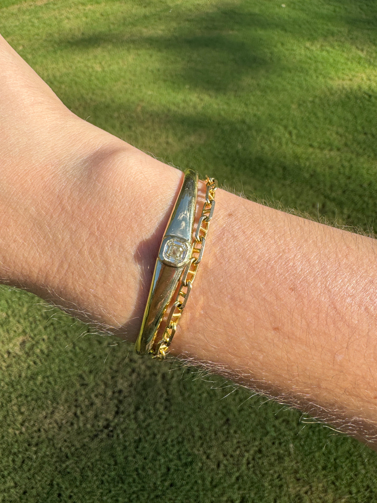 Diamond cuff bracelet (size 6.5-6.75”)