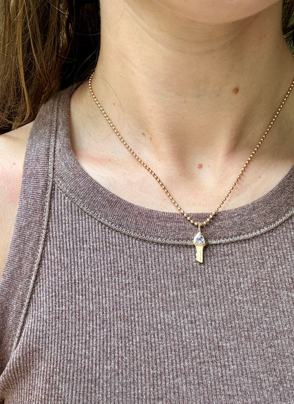 Petite key: Violet spinel