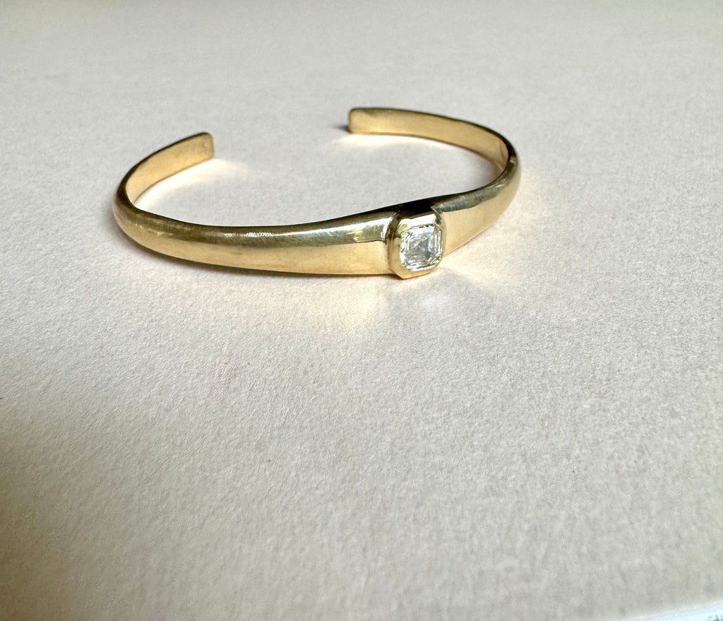 Diamond cuff bracelet