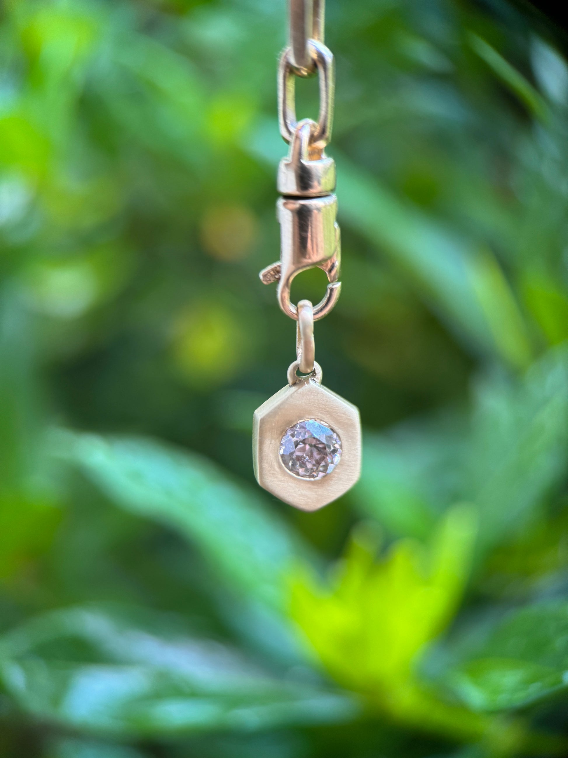 Eden pendant: Old euro diamond