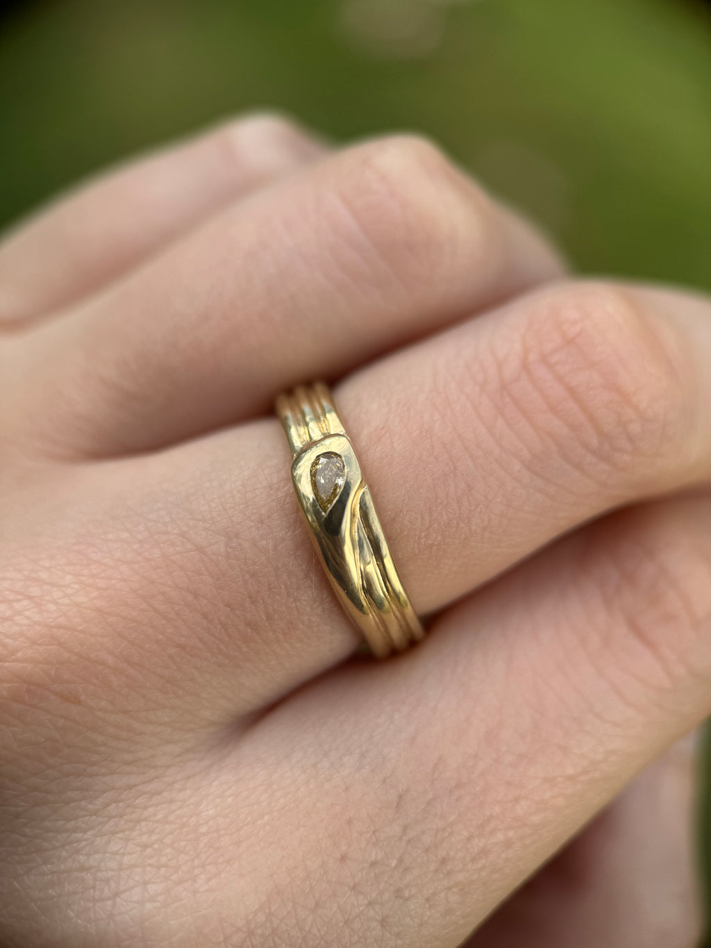 Diamond snake ring (size 7.5)