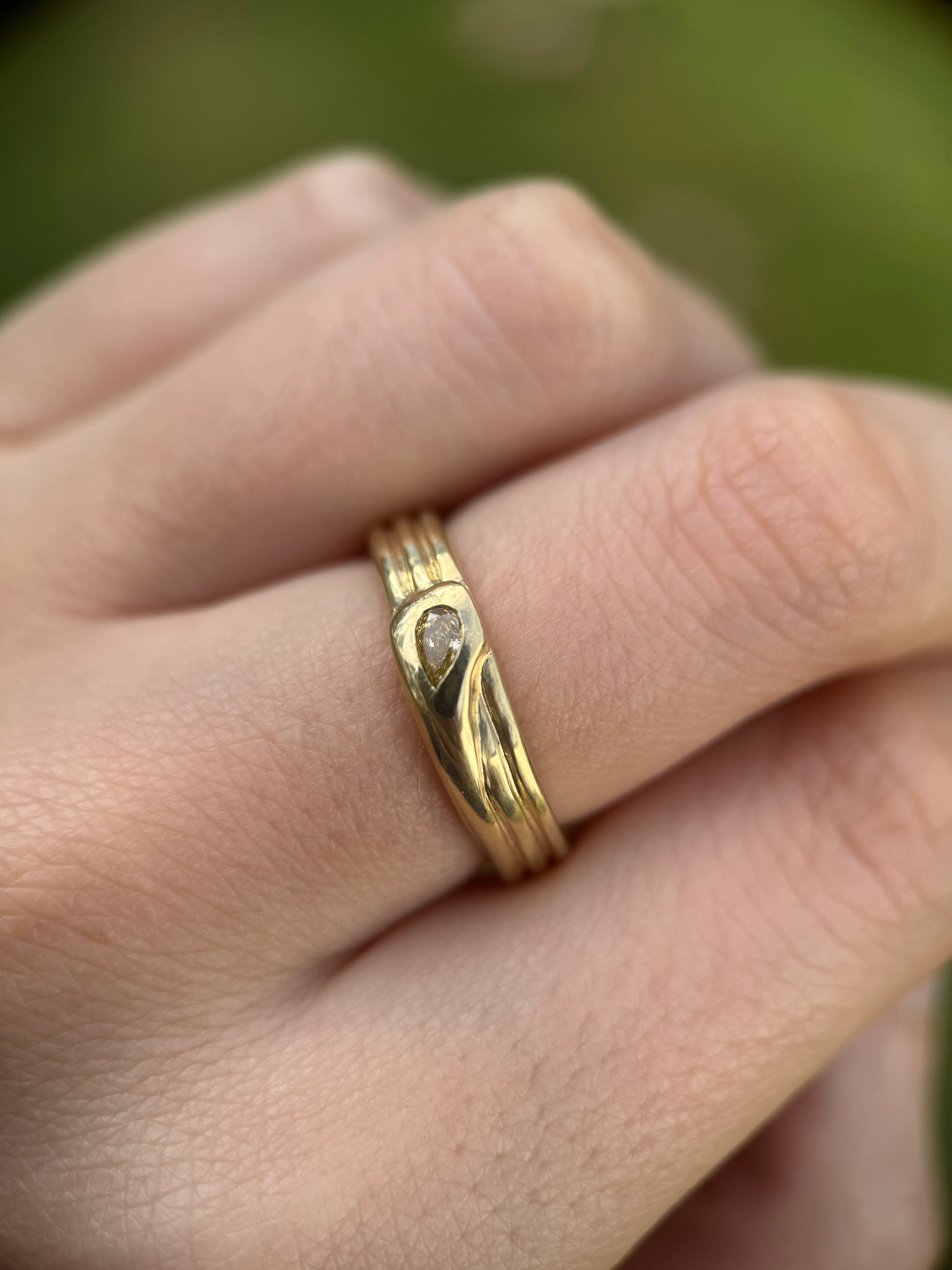 Diamond snake ring (size 7.5)