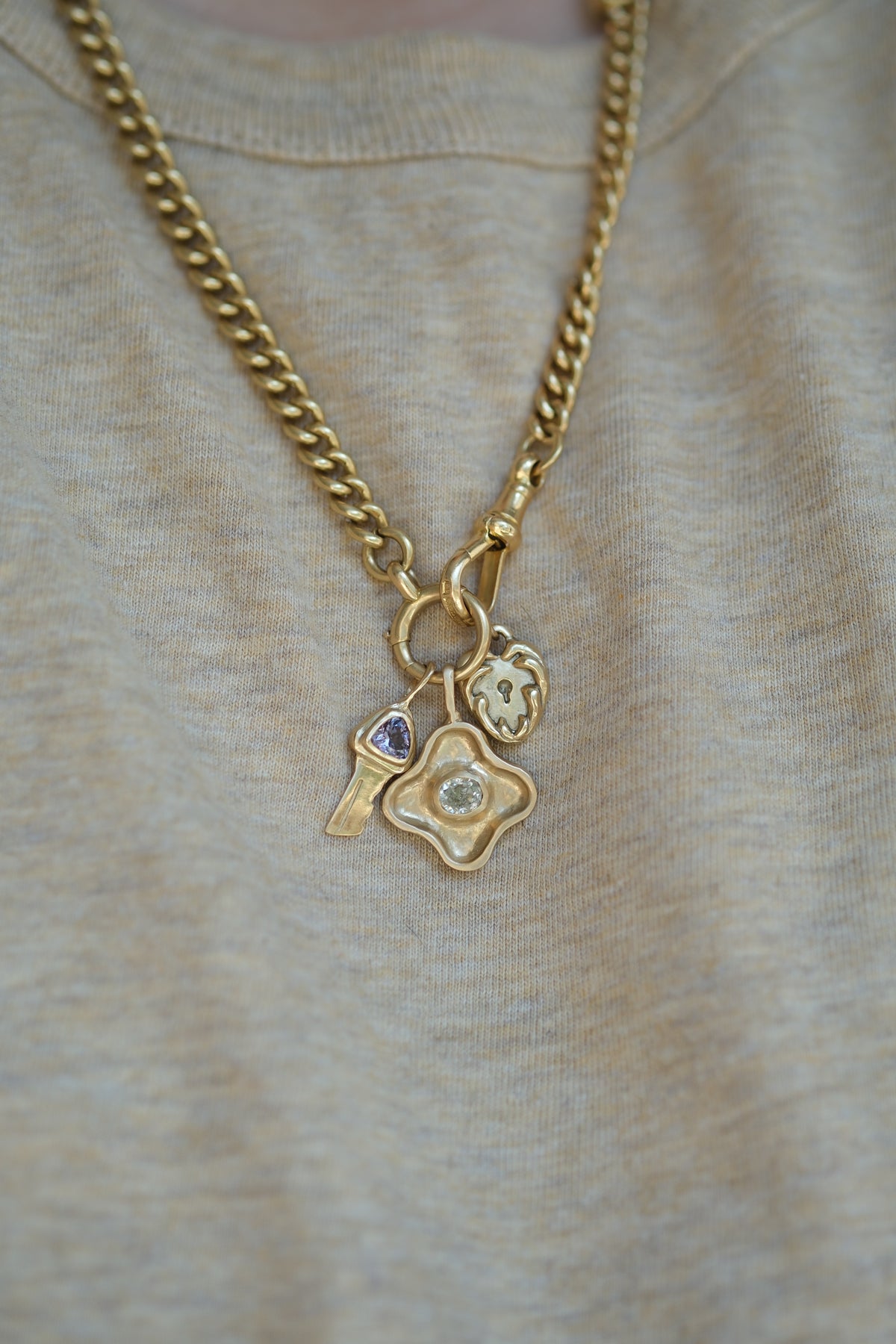 Petite key: Violet spinel