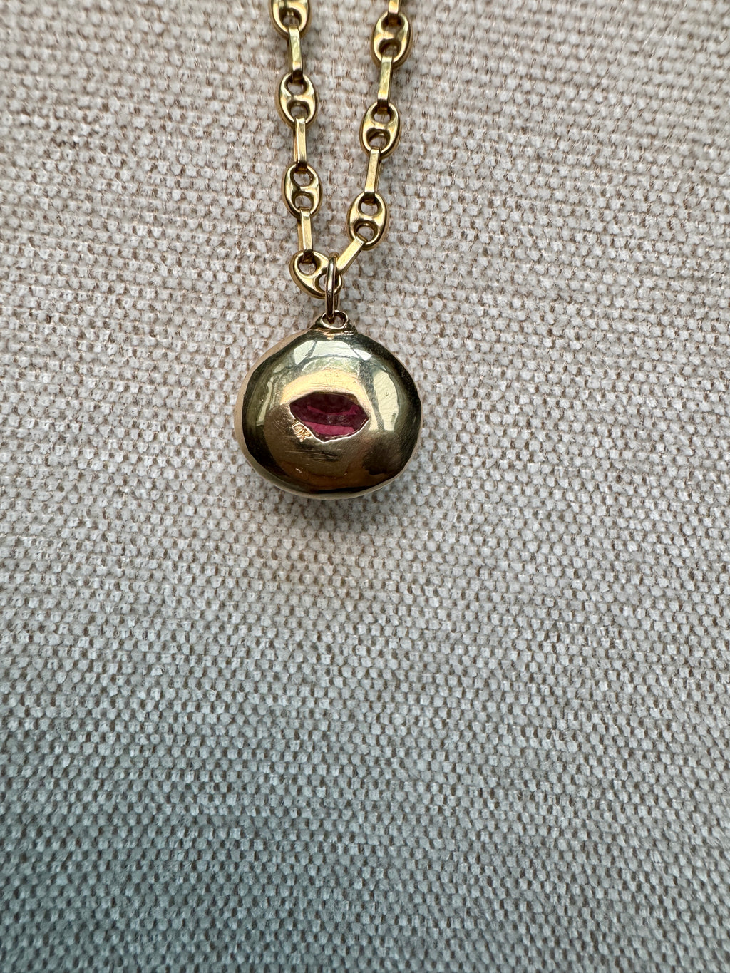 Domed shield pendant