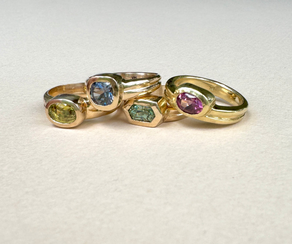 Eterna offset ring - Mellis Fine