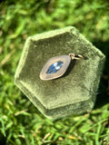 Marquise sapphire latera pendant