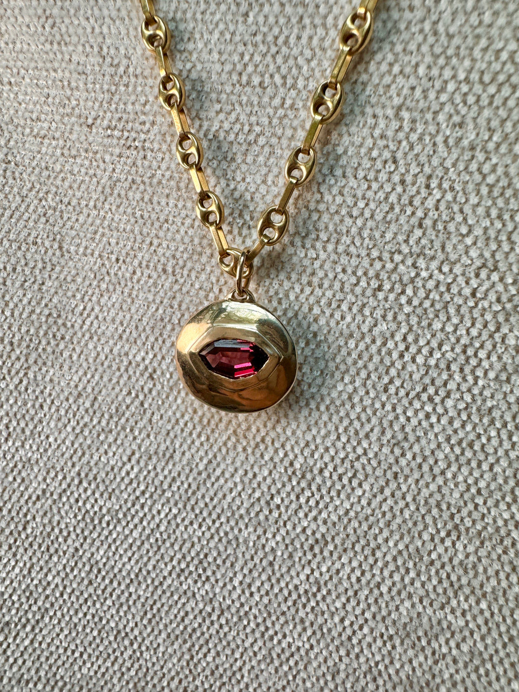 Domed shield pendant