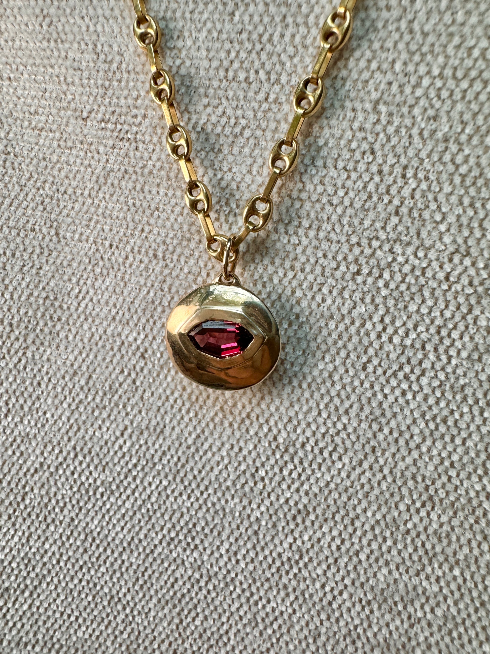 Domed shield pendant