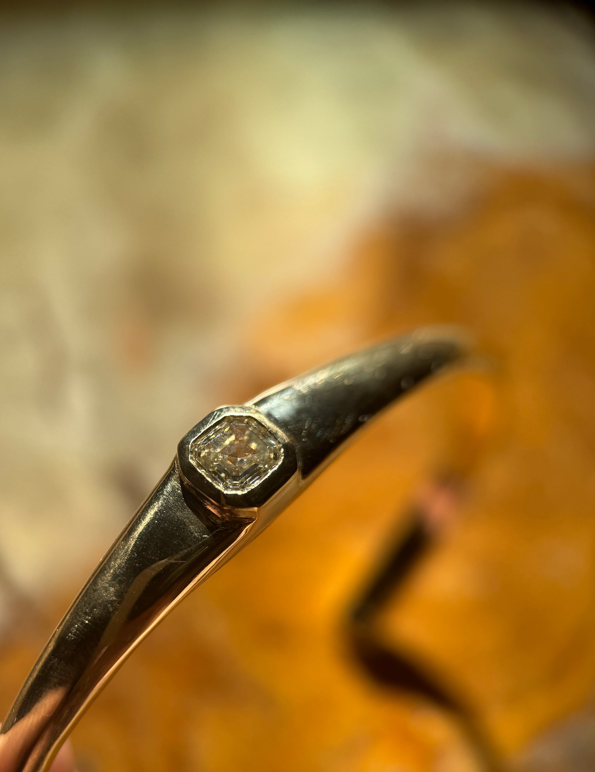 Diamond cuff bracelet