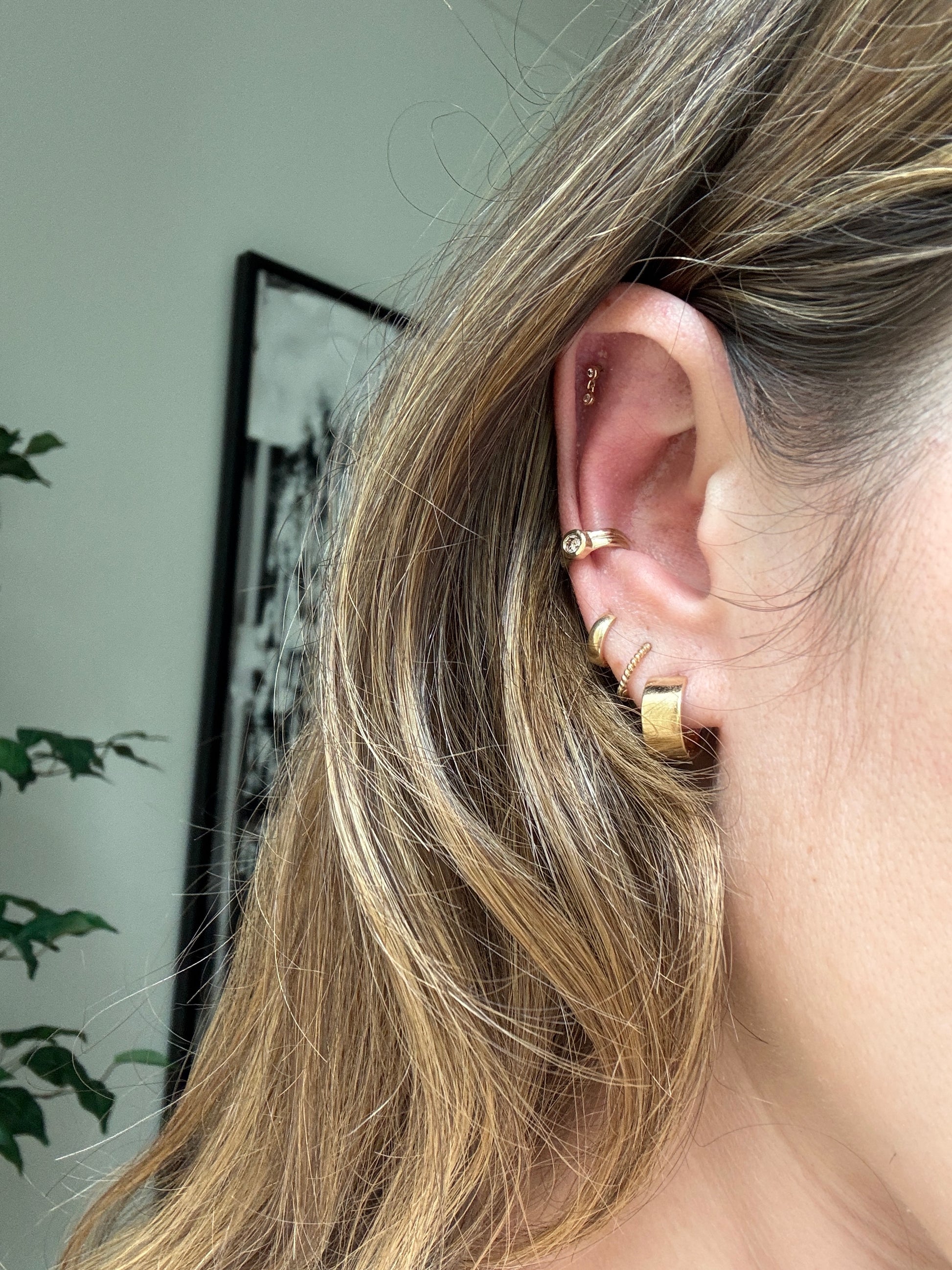 Eterna gemstone ear cuff