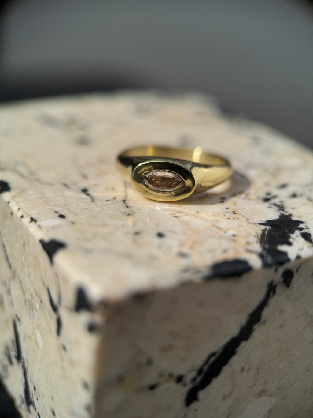 Moval diamond signet (size 6.75)