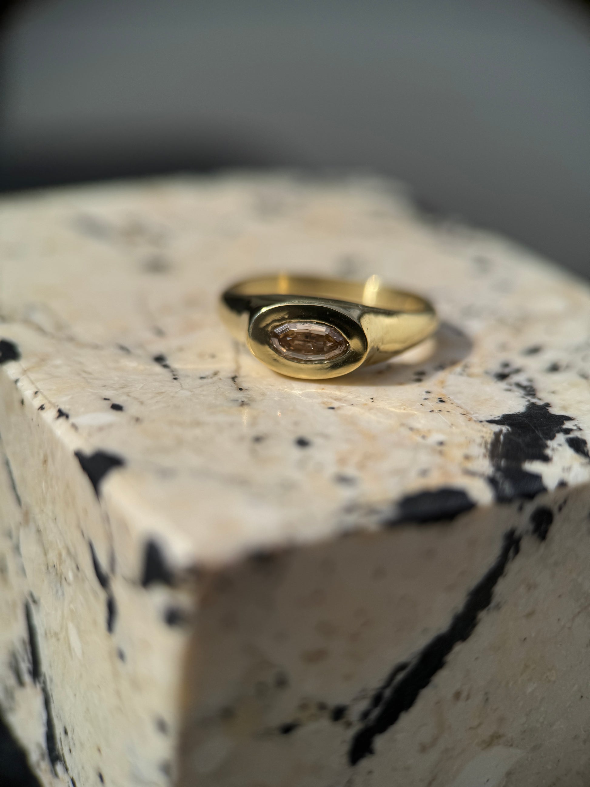 Moval diamond signet (size 6.75)