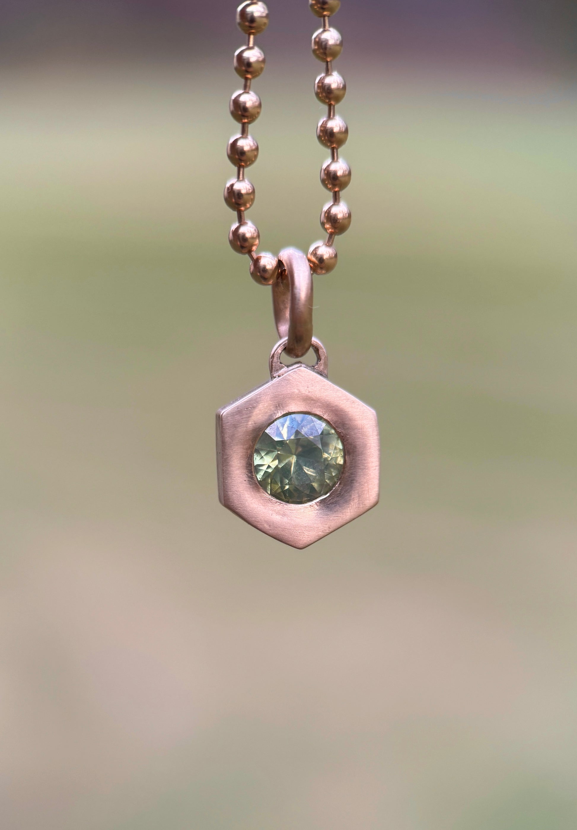 Eden pendant: Opalescent zircon