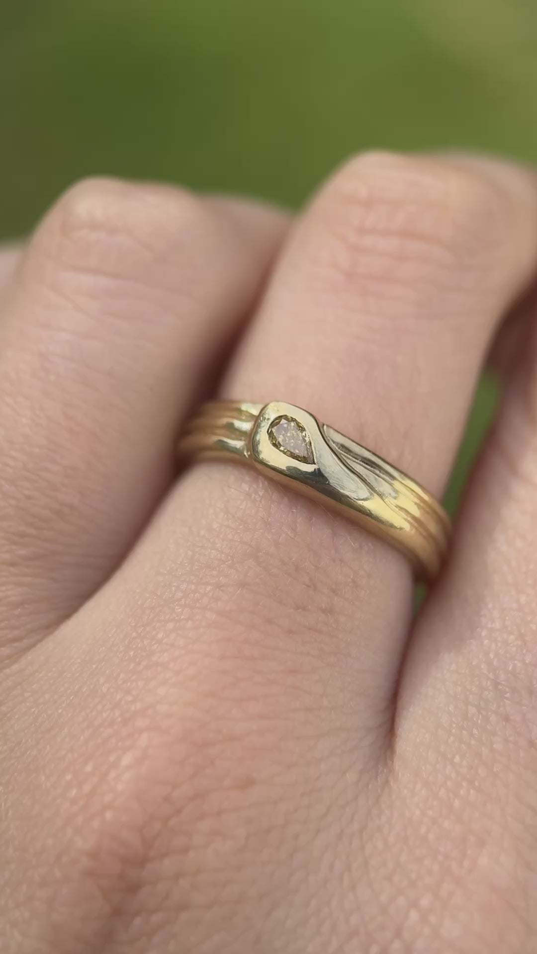 Diamond snake ring (size 7.5)