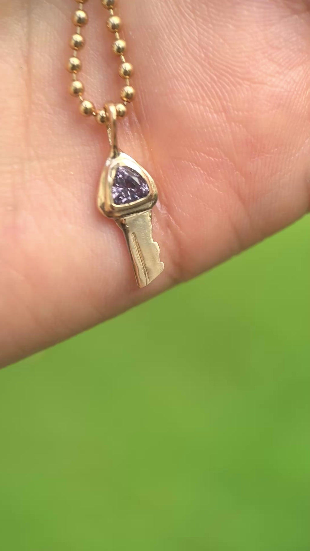 Petite key: Violet spinel