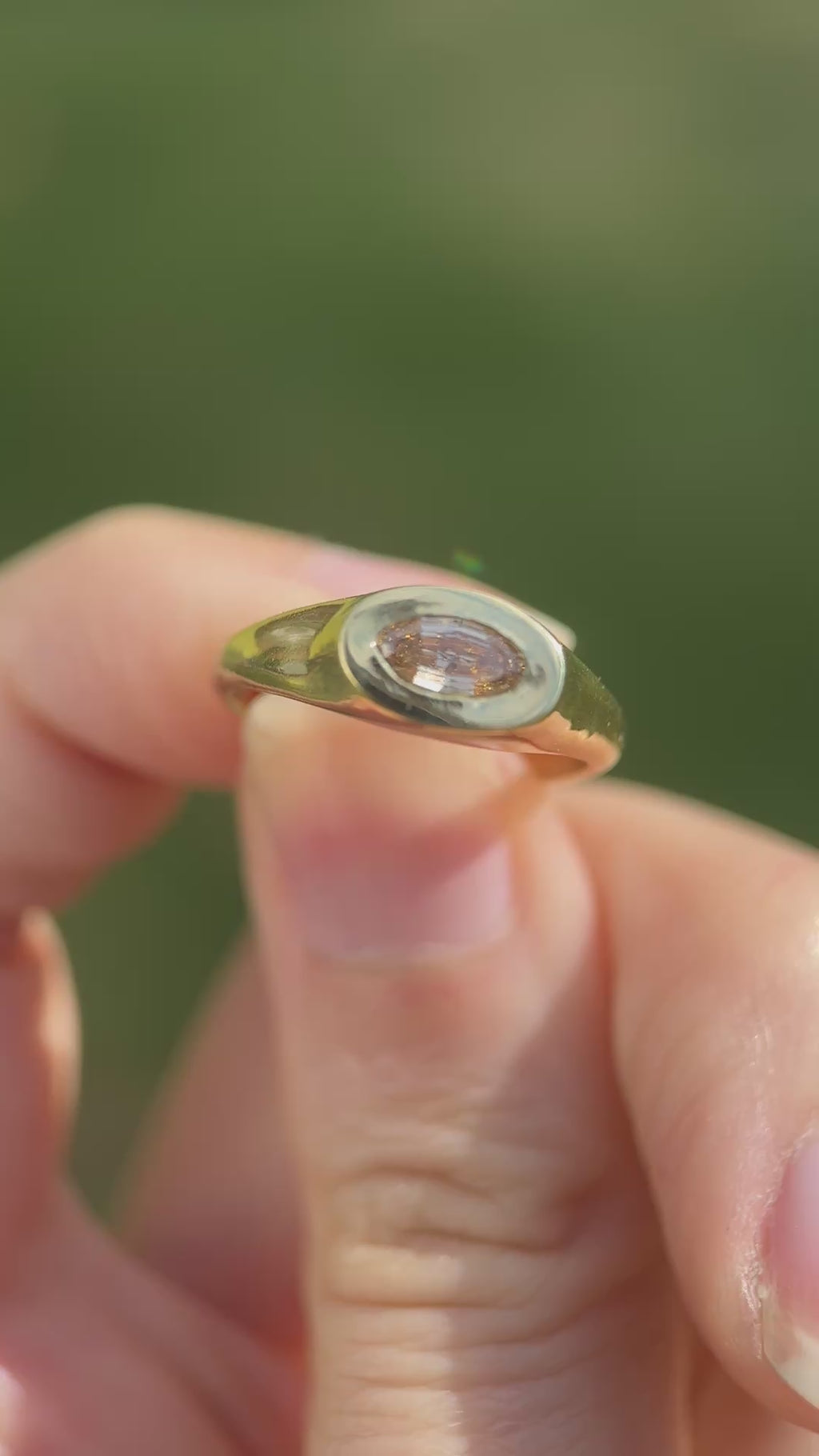 Moval diamond signet (size 6.75)