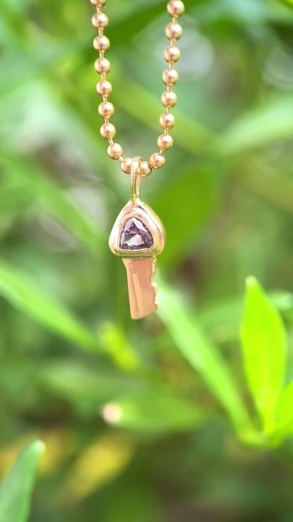 Petite key: Violet spinel