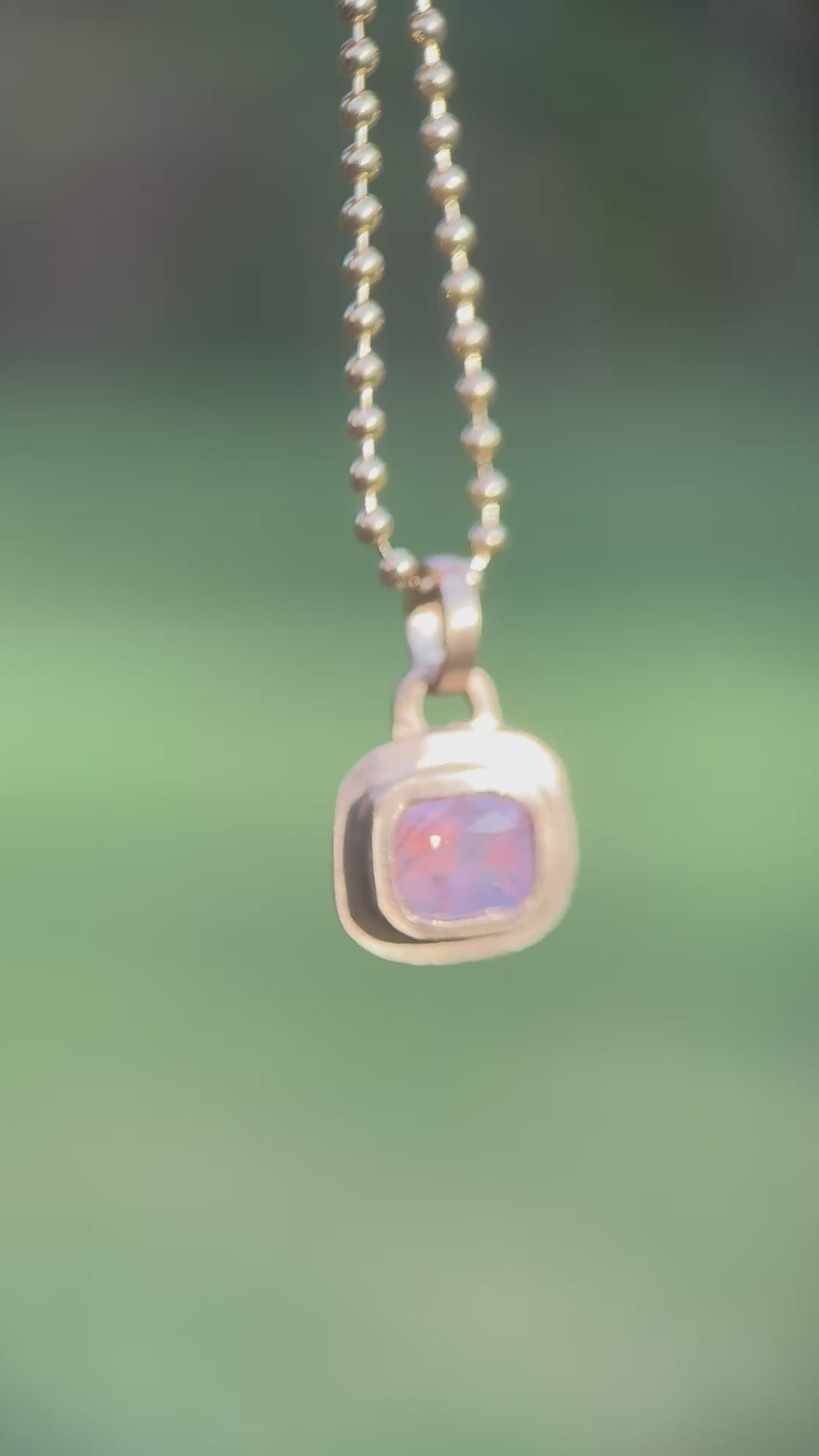 Lavender haze sapphire lock