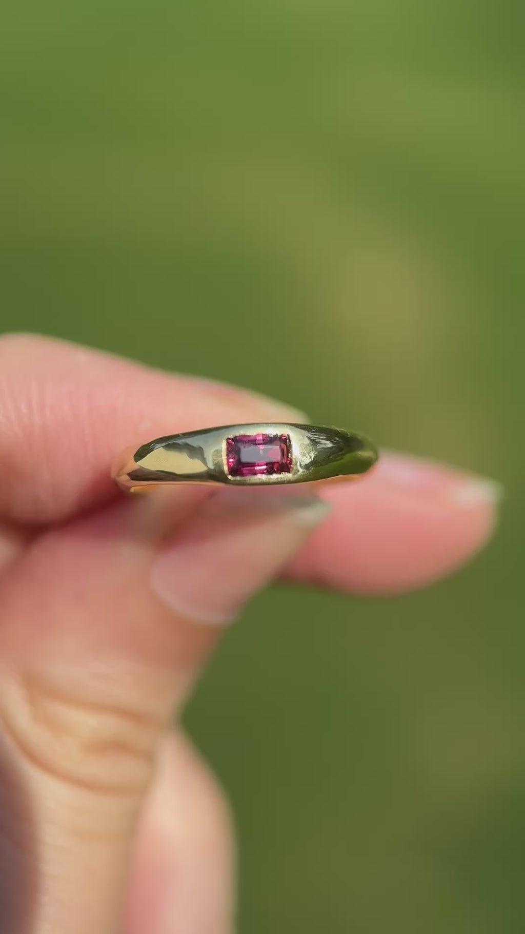 Ruby dome ring (size 7)