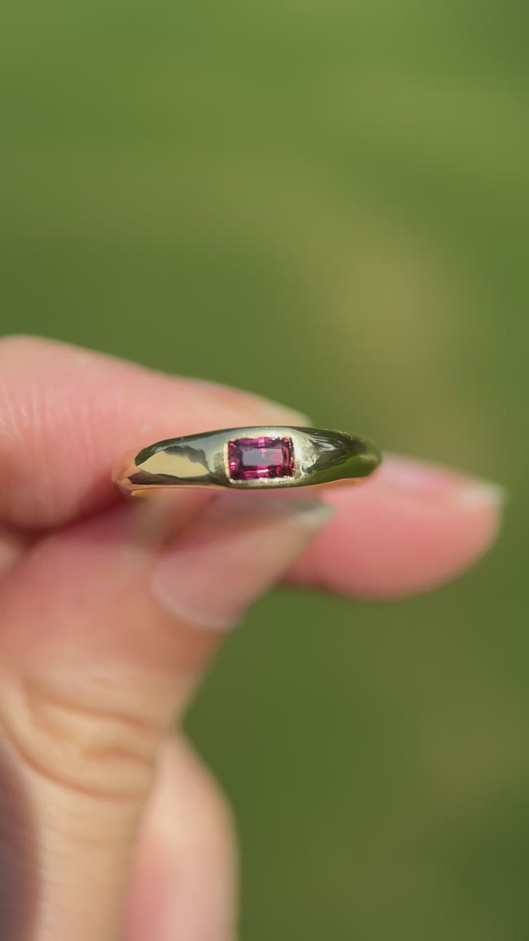 Ruby dome ring (size 7)