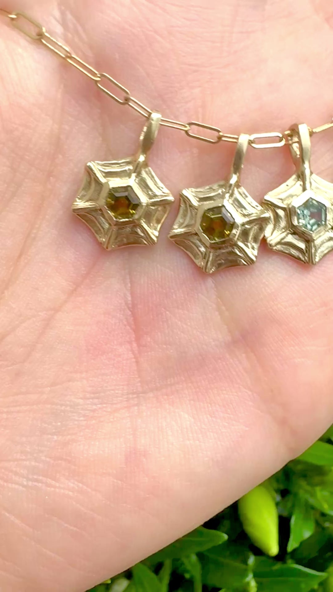 Honey web pendant