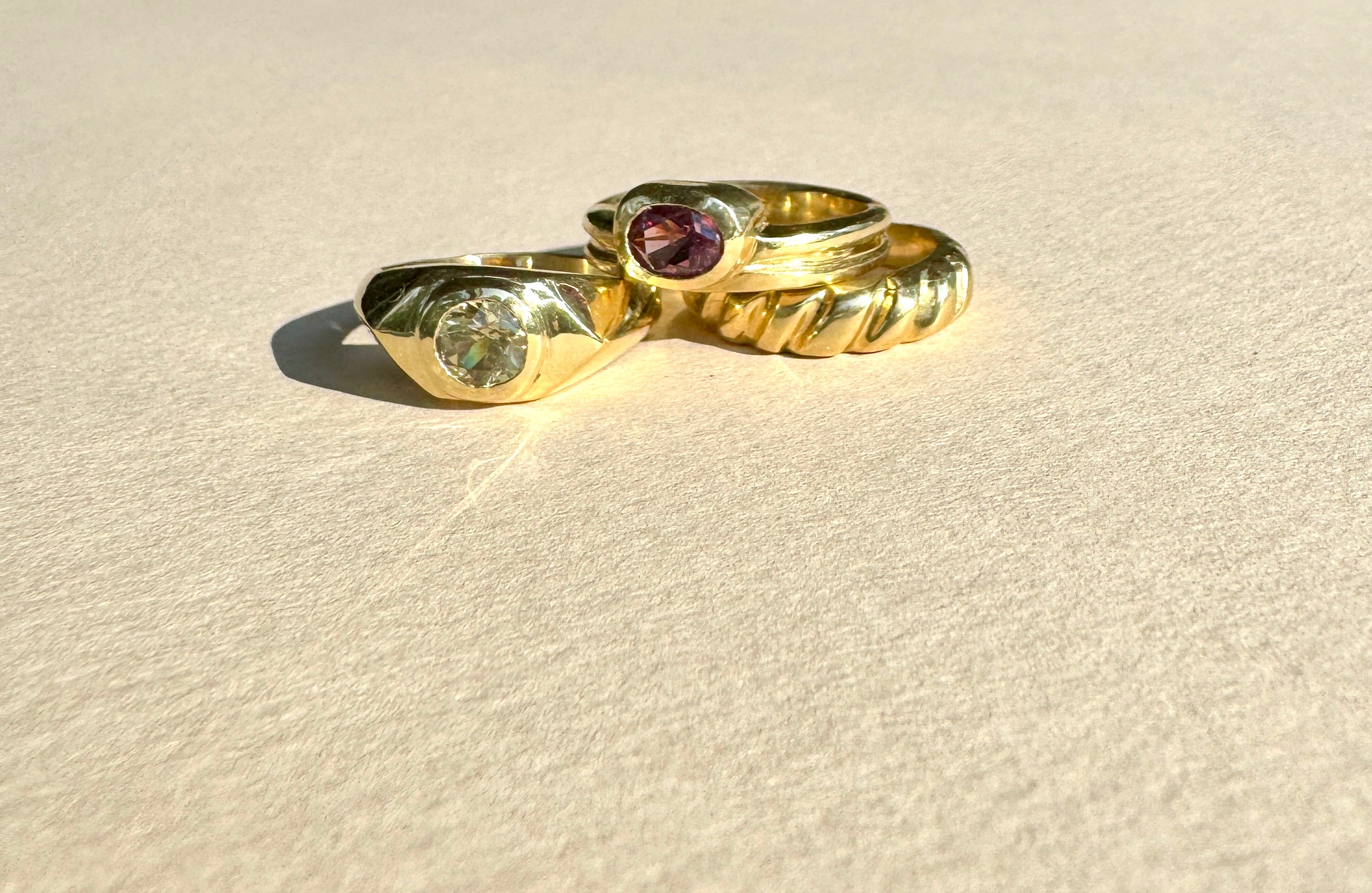 14k gold rings by mellis fine jewerly